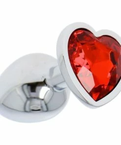Fetish Art – Bejewelled Silver Red Heart Jewelled Butt Plug – Small -Strap-On-Me® Shop unnamed file 1034