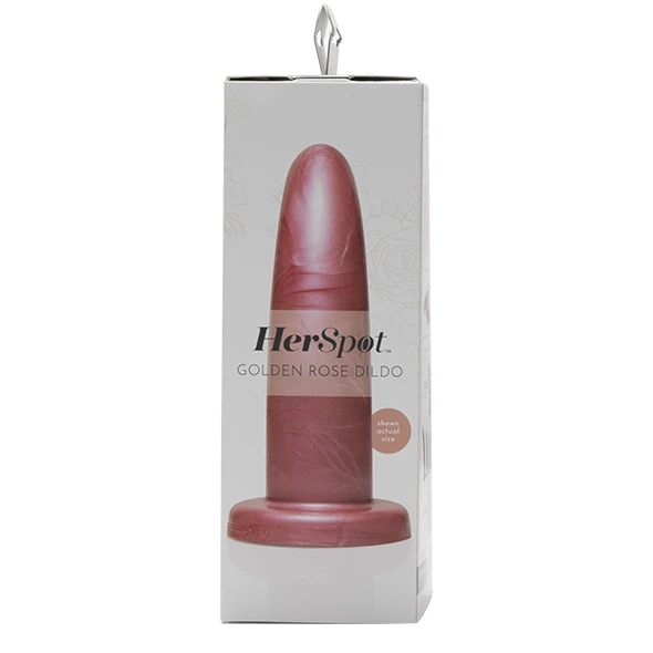 Fleshlight® Fleshlight – HerSpot Dildo Golden Rose Small 7 Fleshlight® Fleshlight – HerSpot Dildo Golden Rose Small - Image 7