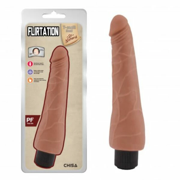 Flirtation – Latin 9.4 Inch Realfeel Vibrating Dildo 1 Flirtation – Latin 9.4 Inch Realfeel Vibrating Dildo