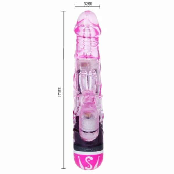 Give You Lover Crystal Clear Pink Rabbit Vibrator 9 Give You Lover Crystal Clear Pink Rabbit Vibrator - Image 9