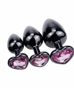 Sex Toy Kits 3Pc Gun Metal & Pink Jeweled Butt Plug Set With Rabbit Vibe 8 Sex Toy Kits 3Pc Gun Metal & Pink Jeweled Butt Plug Set With Rabbit Vibe -Strap-On-Me® Shop unnamed file 13