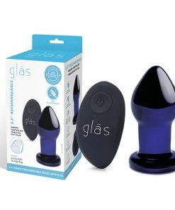 Best Couples Sex Toys Glas – Rechargeable Remote Control Vibrating Glass Butt Plug -Strap-On-Me® Shop unnamed file 1329