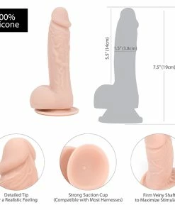 Addiction – Mark 7.5 Inch Beige Dildo -Strap-On-Me® Shop unnamed file 137