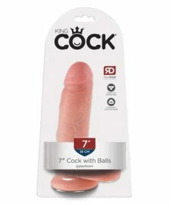 King Cock – 7 Inch Realistic Flesh Dildo With Balls -Strap-On-Me® Shop unnamed file 1681