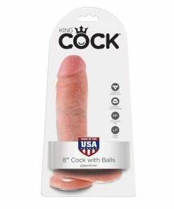King Cock – 8 Inch Flesh Dildo With Balls -Strap-On-Me® Shop unnamed file 1686