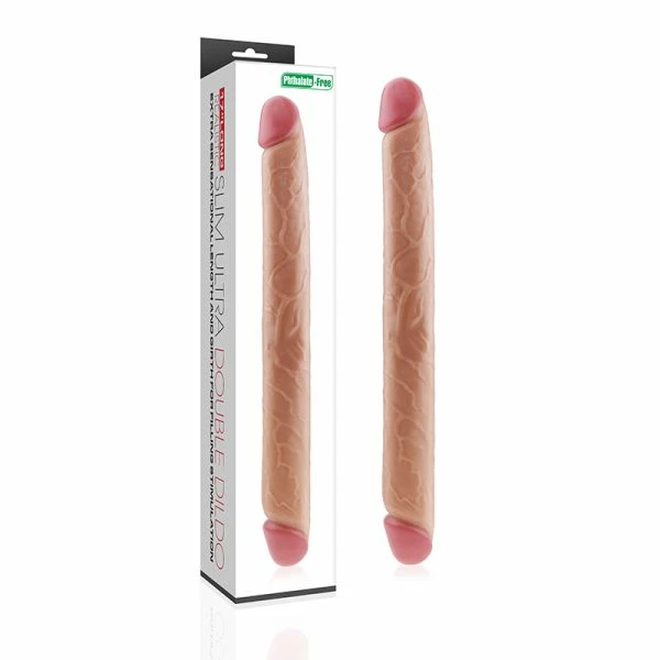 Lovetoy King Size 17 Inch Realistic Slim Ultra Double Dildo 1 Lovetoy King Size 17 Inch Realistic Slim Ultra Double Dildo