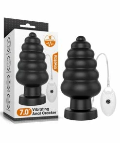 Remote Control Sex Toys King Sized 7 Inch Remote Vibrating Anal Cracker Dildo