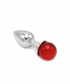 Kiotos – Metal Anal Plug With Red Gem Ball -Strap-On-Me® Shop unnamed file 1807
