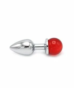 Kiotos – Metal Anal Plug With Red Gem Ball -Strap-On-Me® Shop unnamed file 1808
