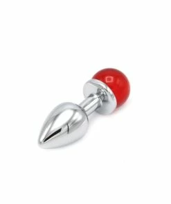 Kiotos – Metal Anal Plug With Red Gem Ball -Strap-On-Me® Shop unnamed file 1809