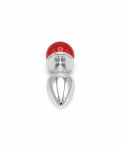 Kiotos – Metal Anal Plug With Red Gem Ball -Strap-On-Me® Shop unnamed file 1810