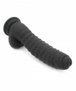 Kiotos – 9 Inch Black Tickler Ribbed Silicone Dildo -Strap-On-Me® Shop unnamed file 1825