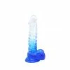 Kiotos – Crystal Jelly Blue Ripple Suction Cup Ballsy 8.8 Inch Dildo