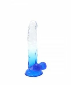 Kiotos – Crystal Jelly Blue Suction Cup Ballsy 7.8 Inch Dildo