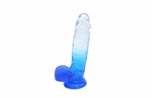 Kiotos – Crystal Jelly Blue Suction Cup Ballsy 9.8 Inch Dildo 2 Kiotos – Crystal Jelly Blue Suction Cup Ballsy 9.8 Inch Dildo - Image 2