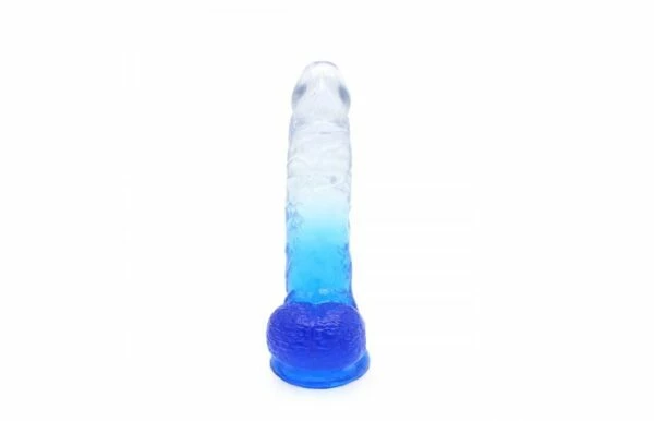 Kiotos – Crystal Jelly Blue Suction Cup Ballsy 9.8 Inch Dildo 4 Kiotos – Crystal Jelly Blue Suction Cup Ballsy 9.8 Inch Dildo - Image 4