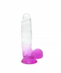 Kiotos – Crystal Jelly Purple Suction Cup Ballsy 7.2 Inch Dildo