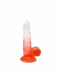 Kiotos – Crystal Jelly Red Suction Cup Ballsy 6.8 Inch Dildo