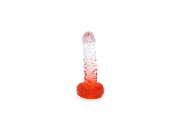 Kiotos – Crystal Jelly Red Suction Cup Ballsy 7.2 Inch Dildo 2 Kiotos – Crystal Jelly Red Suction Cup Ballsy 7.2 Inch Dildo - Image 2