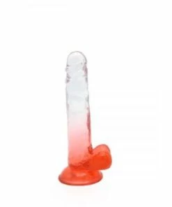 Kiotos – Crystal Jelly Red Suction Cup Ballsy 7.8 Inch Dildo