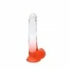 Kiotos – Crystal Jelly Red Suction Cup Ballsy 8.8 Inch Dildo