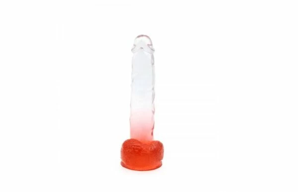 Kiotos – Crystal Jelly Red Suction Cup Ballsy 8.8 Inch Dildo 2 Kiotos – Crystal Jelly Red Suction Cup Ballsy 8.8 Inch Dildo - Image 2