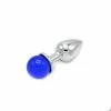 Her Anal Sex Toys Kiotos – Metal Anal Plug With Blue Gem Ball