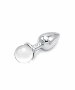 Kiotos – Metal Anal Plug With Clear Gem Ball
