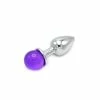 Her Anal Sex Toys Kiotos – Metal Anal Plug With Purple Gem Ball