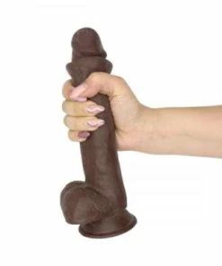 Kiotos Cox Sliding Skin Series 9 Inch Brown Dildo -Strap-On-Me® Shop unnamed file 2104