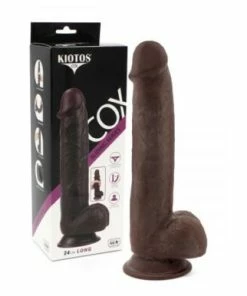Kiotos Cox Sliding Skin Series 9.5 Inch Brown Dildo