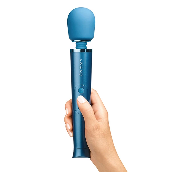 Le Wand Petite Rechargeable Power Wand Massager – Blue 3 Le Wand Petite Rechargeable Power Wand Massager – Blue - Image 3