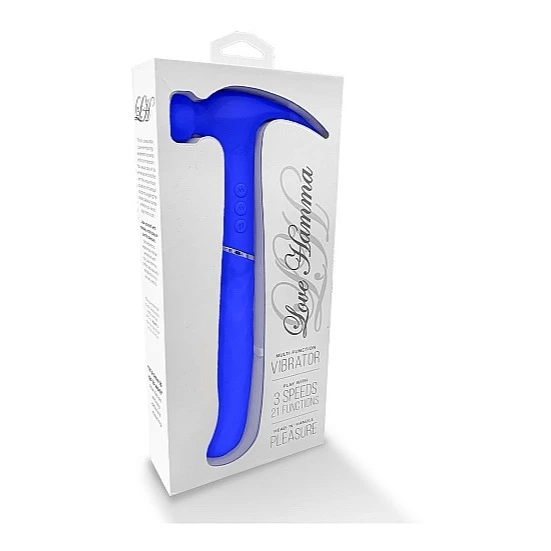 Prostate Massagers Love Hamma – Curved Vibrator Blue Velvet 2 Prostate Massagers Love Hamma – Curved Vibrator Blue Velvet - Image 2