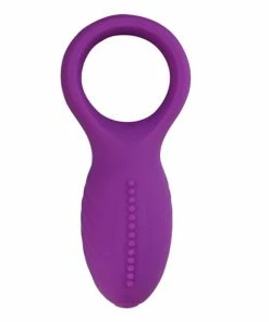Best Couples Sex Toys Love Moment Purple Vibrating Cock Ring