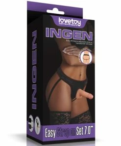 Lovetoy Love Toy Easy Strap On Set With 7 Inch Dildo