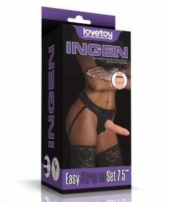 Lovetoy Love Toy Easy Strap On Set With 7.5 Inch Dildo