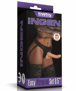 Lovetoy Love Toy Easy Strap On Set With 8.5 Inch Dildo