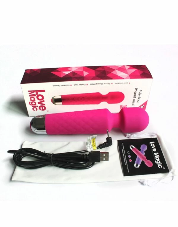 Love Magic Love Wand – Pink IWand Mini 2 Love Magic Love Wand – Pink IWand Mini - Image 2