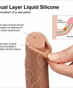 Lovetoy – 8.5 Inch Dual Layered Veiny Silicone Dildo -Strap-On-Me® Shop unnamed file 3166