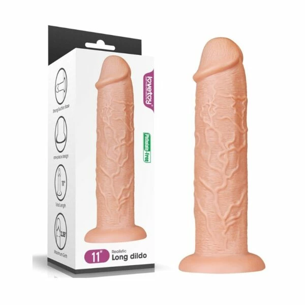 Lovetoy – Realistic Long Flesh 11 Inch Dildo 1 Lovetoy – Realistic Long Flesh 11 Inch Dildo