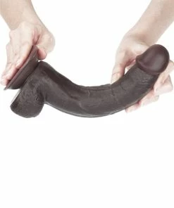 LoveToy Sliding Skin Dual Layer 7 Inch Black Dildo -Strap-On-Me® Shop unnamed file 3269