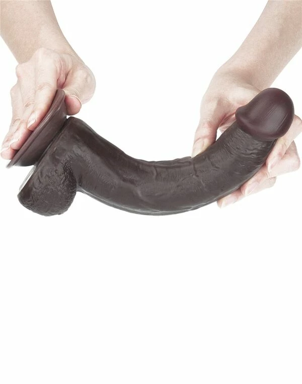 LoveToy Sliding Skin Dual Layer 9 Inch Black Dildo 3 LoveToy Sliding Skin Dual Layer 9 Inch Black Dildo - Image 3