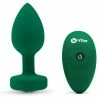 Best Couples Sex Toys B-Vibe – Remote Control Vibrating Jewel Butt Plug M/L Emerald