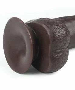 LoveToy Sliding Skin Dual Layer 9.5 Inch Black Dildo -Strap-On-Me® Shop unnamed file 3298