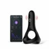 Remote Control Sex Toys Magic Motion – Rise Smart Wearable Cock Ring Black