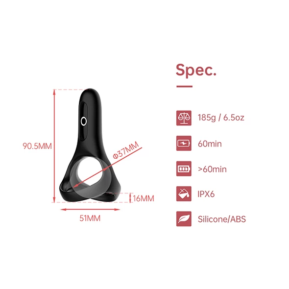 Remote Control Sex Toys Magic Motion – Rise Smart Wearable Cock Ring Black 6 Remote Control Sex Toys Magic Motion – Rise Smart Wearable Cock Ring Black - Image 6
