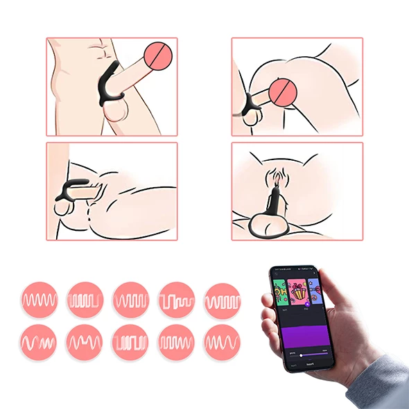 Remote Control Sex Toys Magic Motion – Rise Smart Wearable Cock Ring Black 10 Remote Control Sex Toys Magic Motion – Rise Smart Wearable Cock Ring Black - Image 10