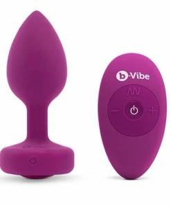 Anal Play B-Vibe – Remote Control Vibrating Jewel Butt Plug S/M Pink Ruby