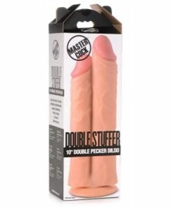 Master Cock – Double Stuffer 9.8 Inch Double Dildo – Beige -Strap-On-Me® Shop unnamed file 3532