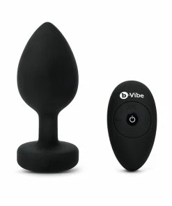 Best Couples Sex Toys B-Vibe – Vibrating Jewel Plug – XXL Black